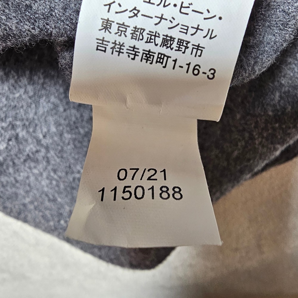 LL Bean Mens L-Tall Slightly Fitted Flannel Shirt Charcoal Gray‎ Heather - Picture 13 of 16